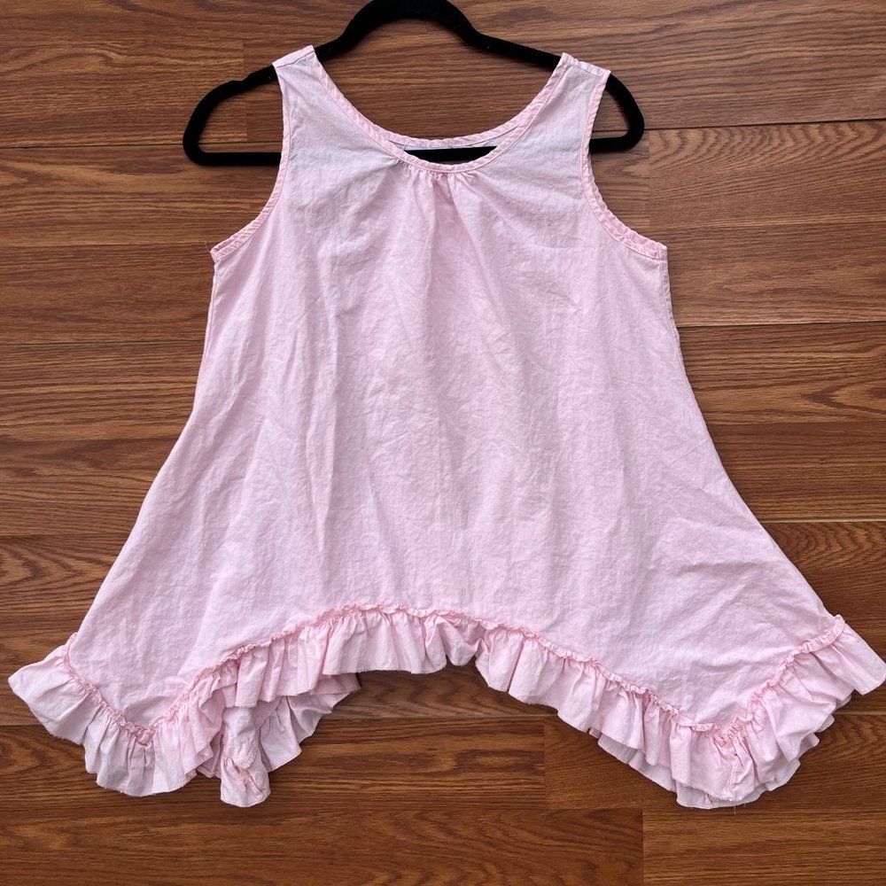 💕PRETTY IN PINK💕MISSLOOK RUFFLED TANK LAYERING